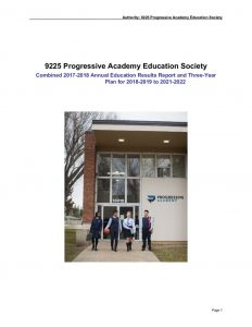 thumbnail of Progressive Academy Combined 3 Year Education Plan and 2017-18 Results Report